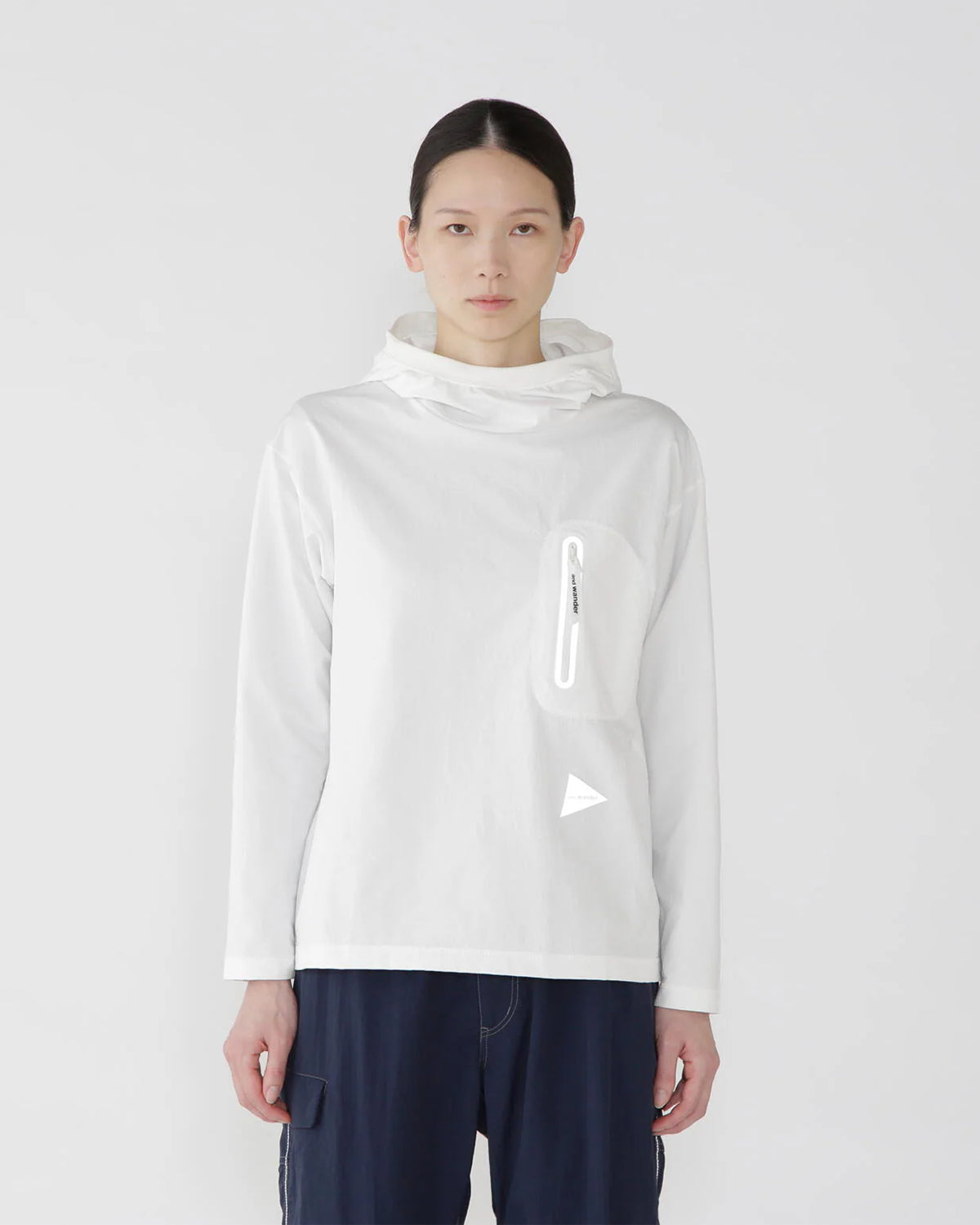 Hybrid Warm Pocket Hoodie - White