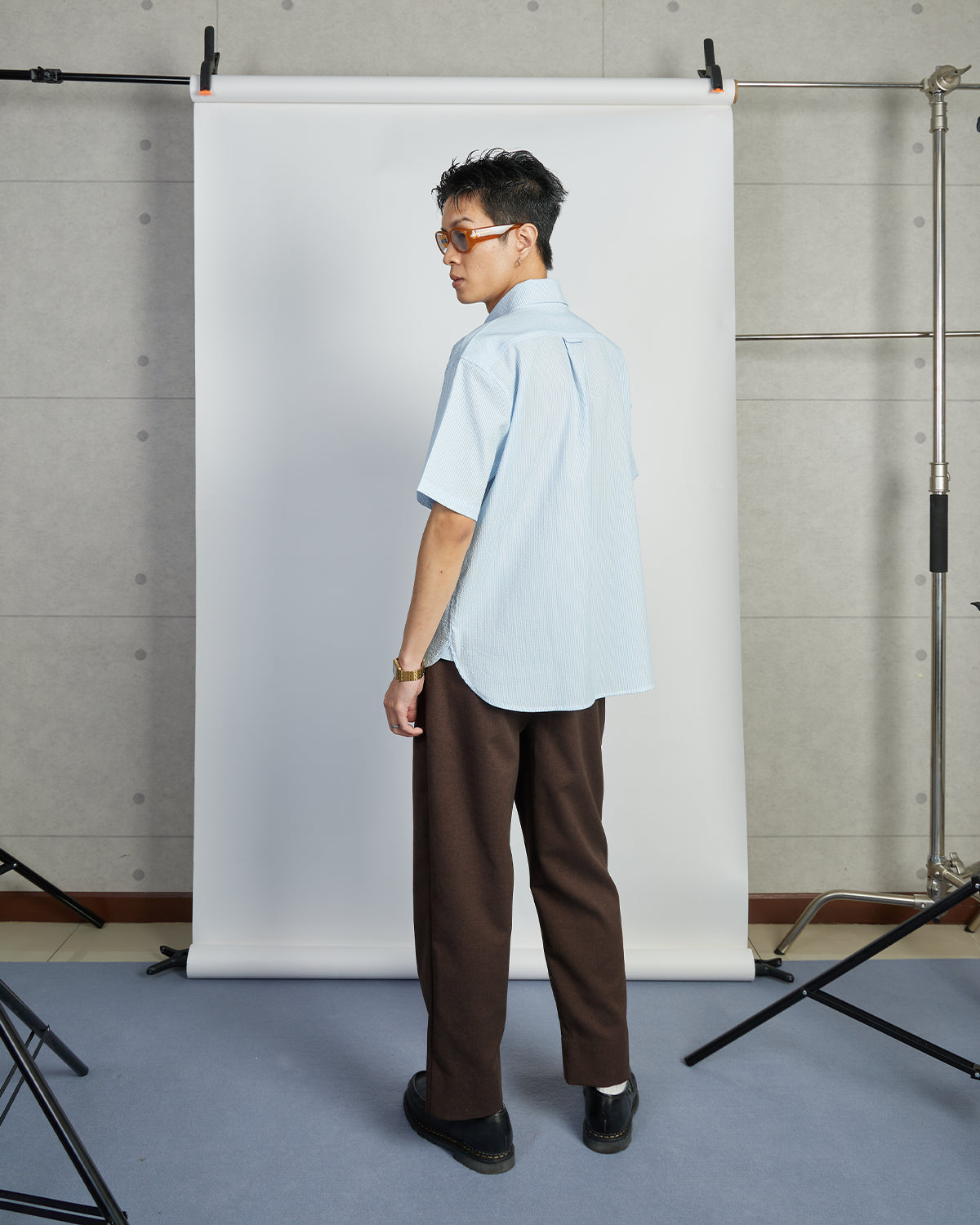 Willard Pants - Solotex® Pleated Officer - Polyester Twill - Arabica