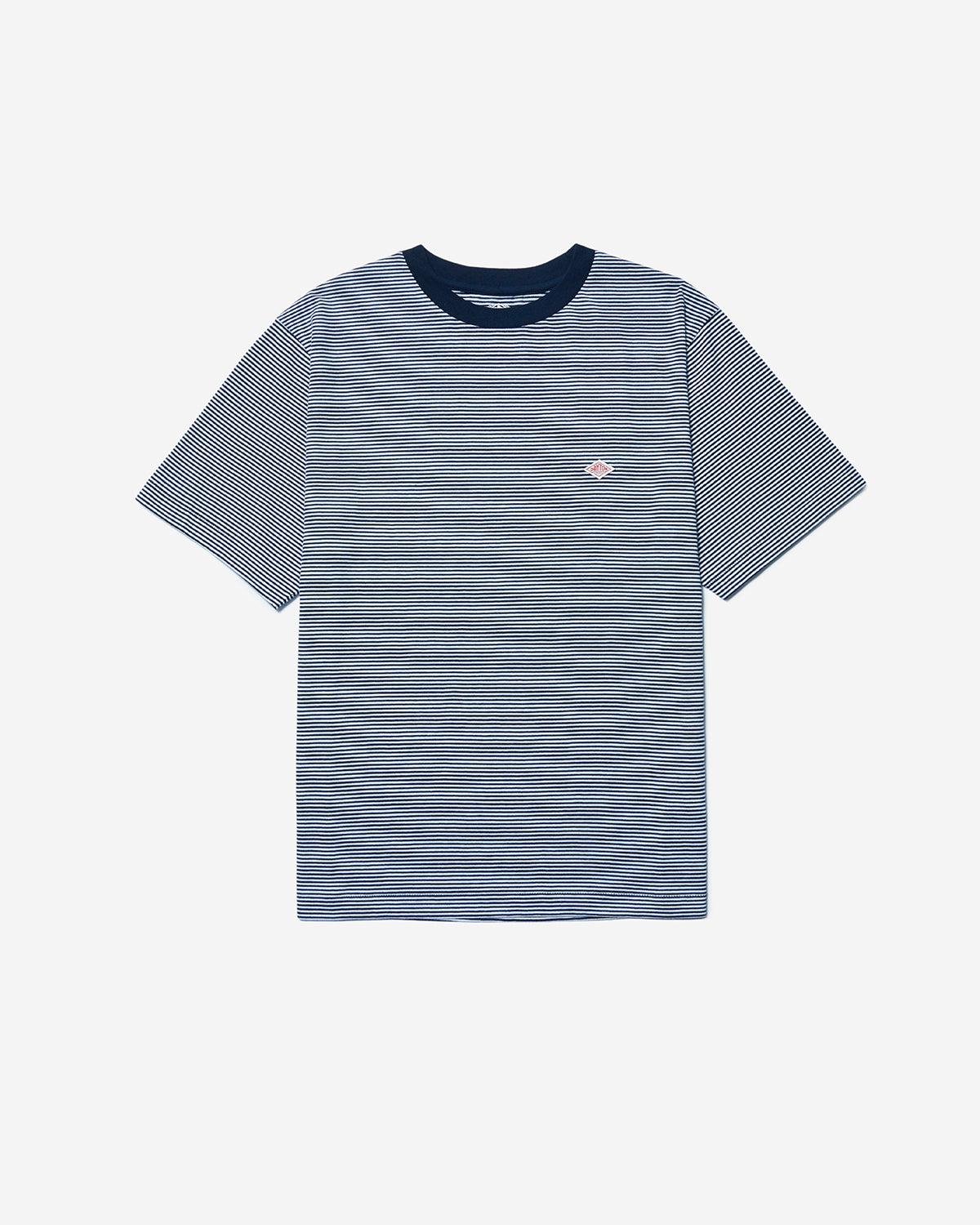 Mens Short Sleeve Inner T-shirt Stripe - NavyxWhite