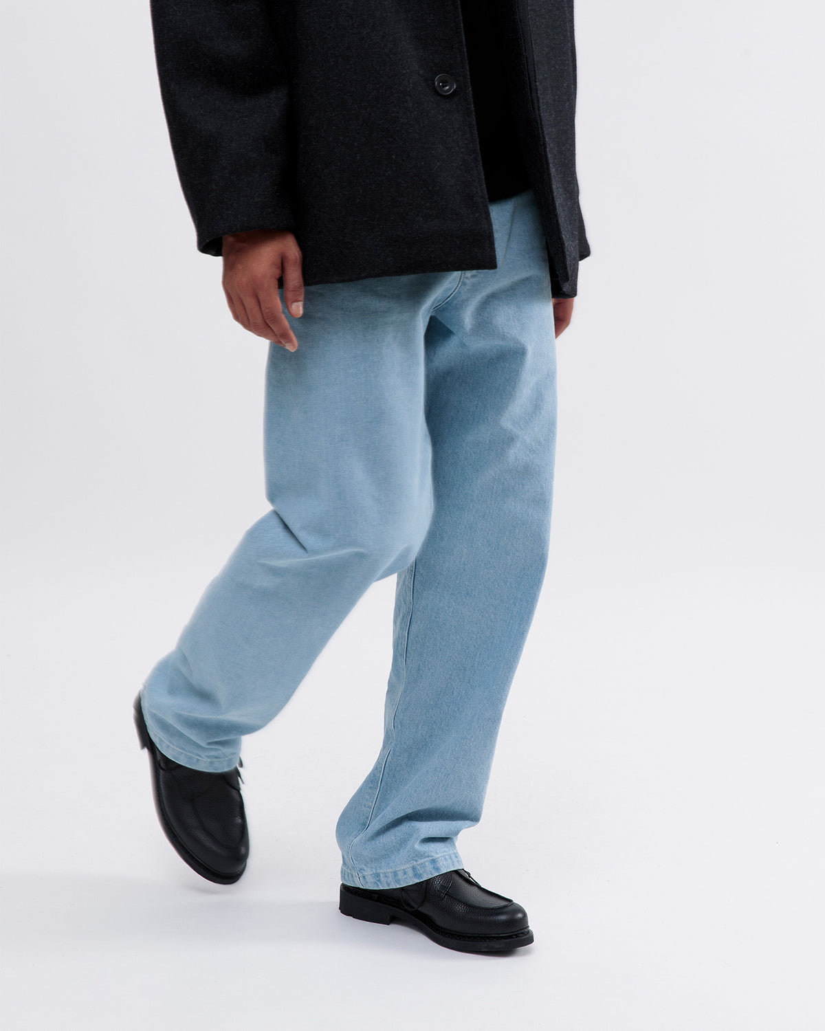 5 Pocket - Mens Trousers Denim - Bleached