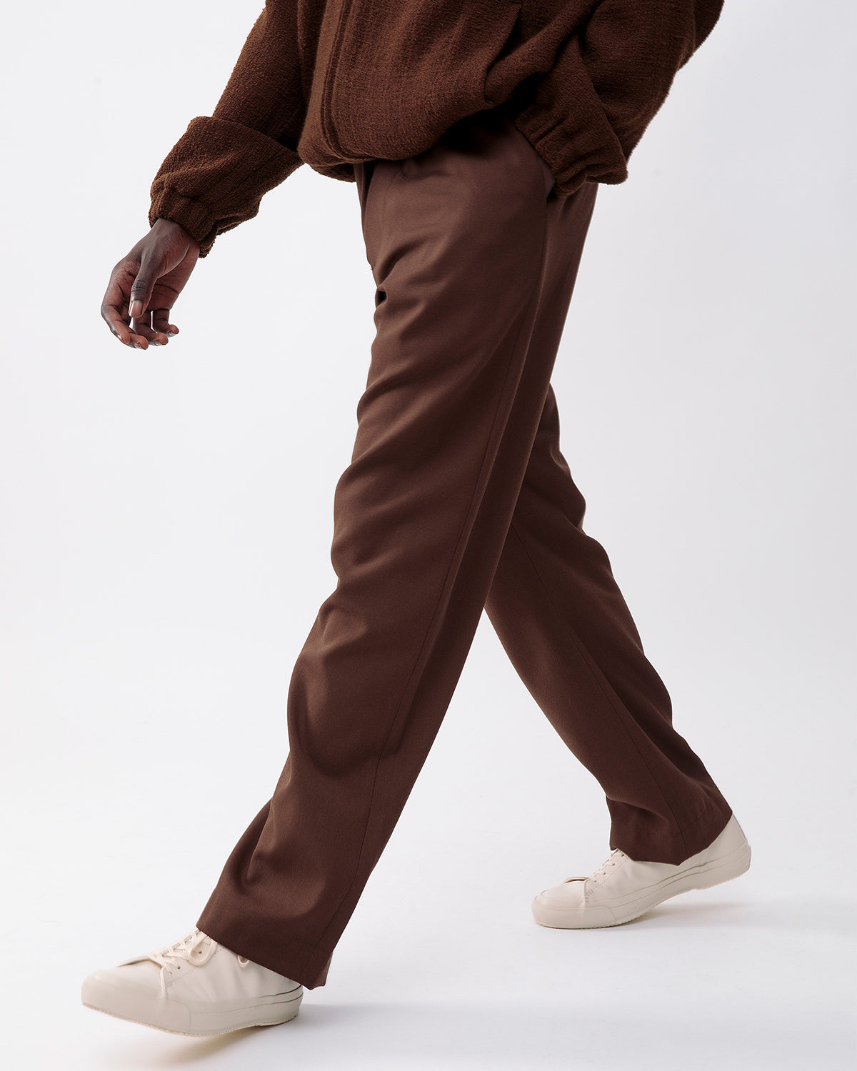 Fox P - Lined Trousers Wool Gabardine - Tobacco