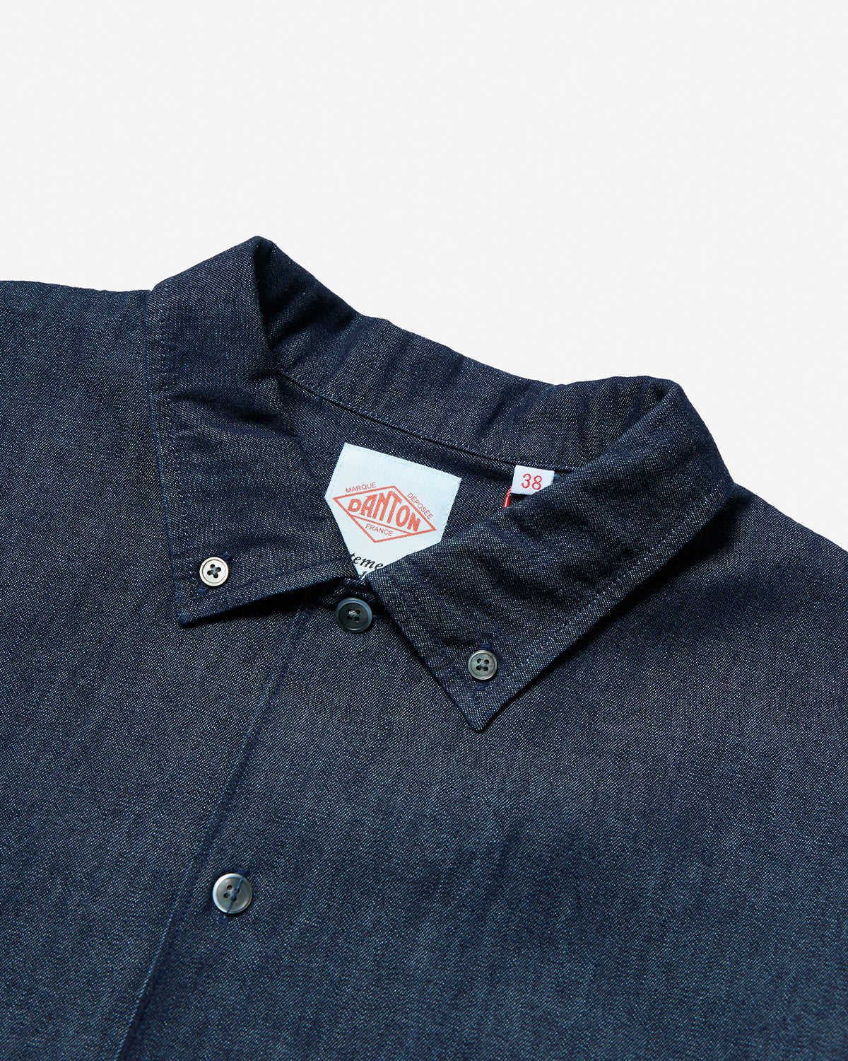 Womens Denim Dungaree Short Sleeve B.D Shirt - Indigo