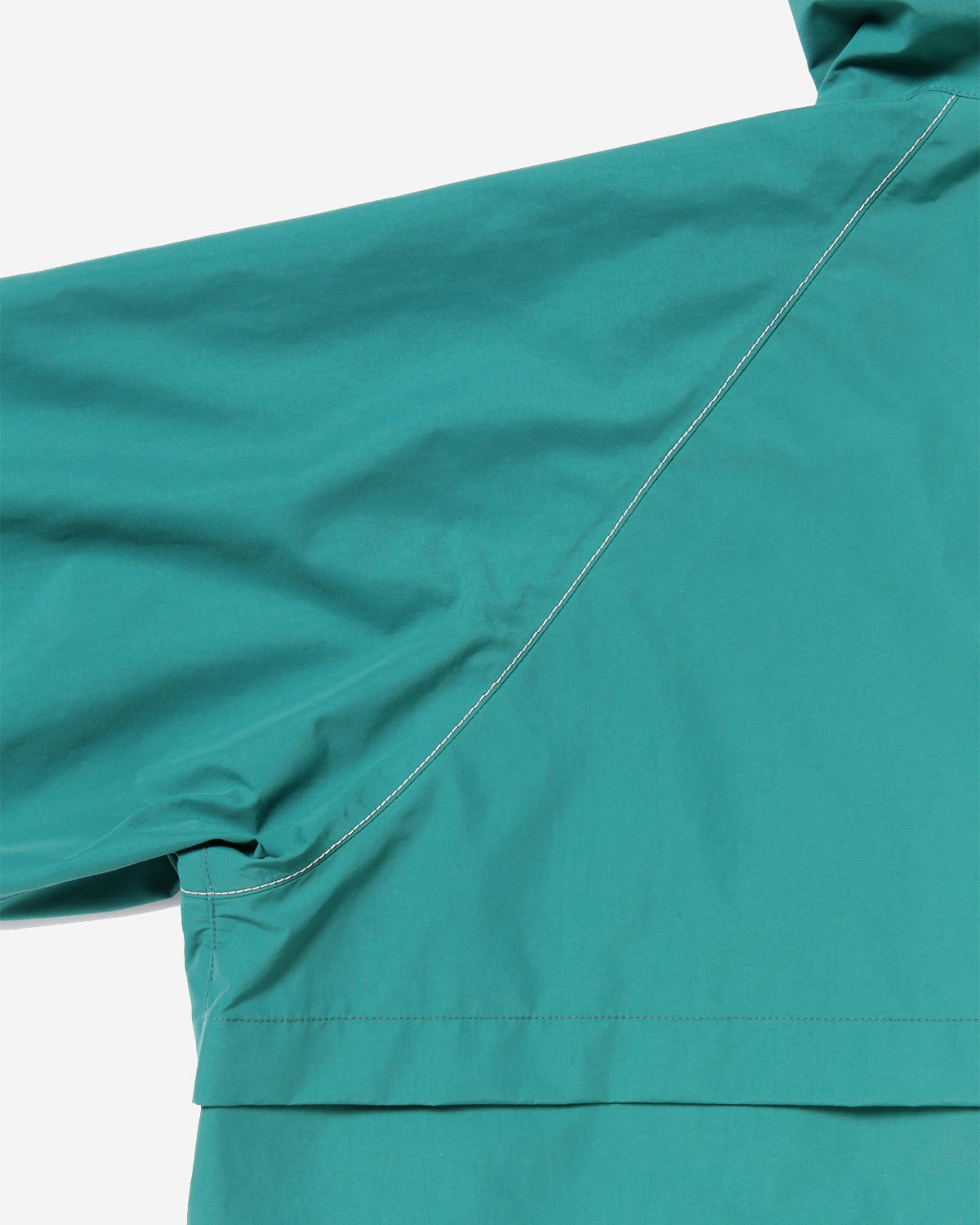 Loose Fitting Rain Jacket - Blue Green