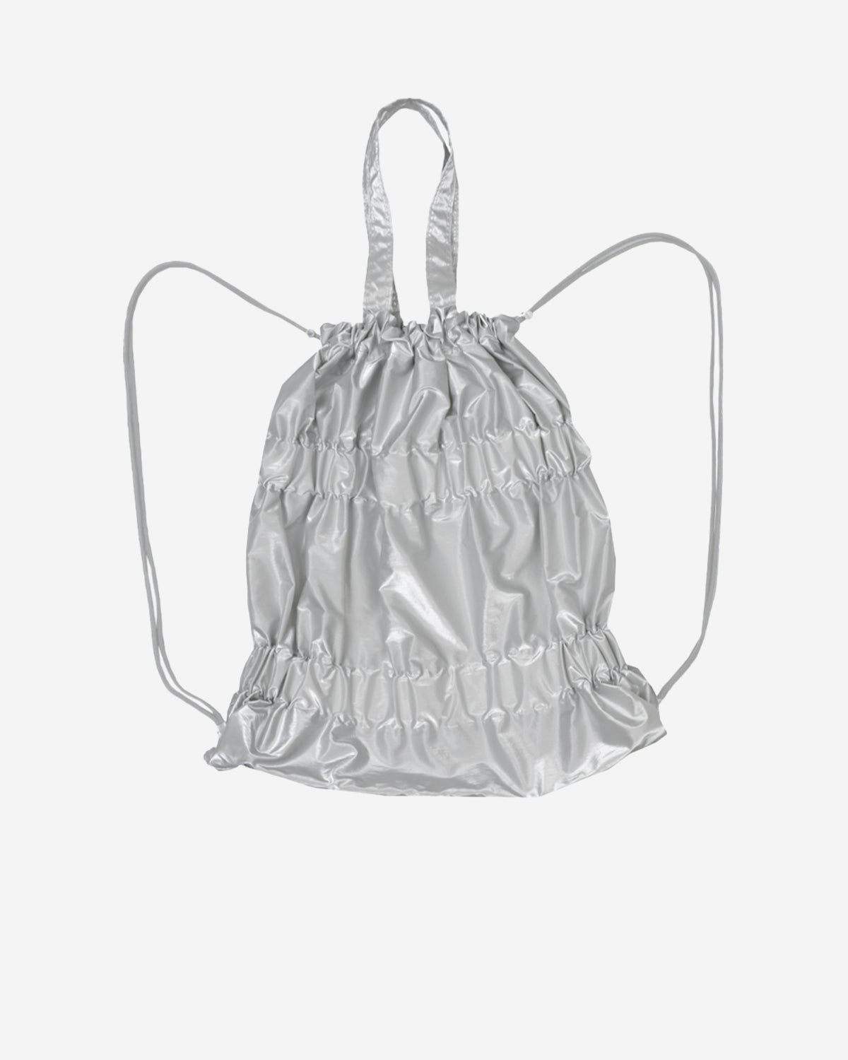 Tiered Banding Backpack - Silver