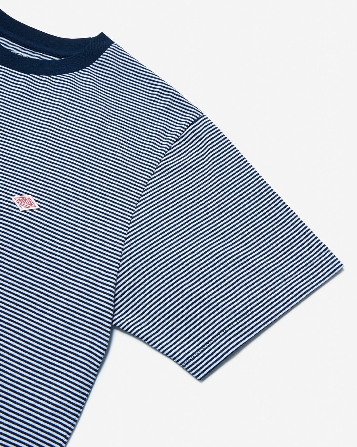 Mens Short Sleeve Inner T-shirt Stripe - NavyxWhite