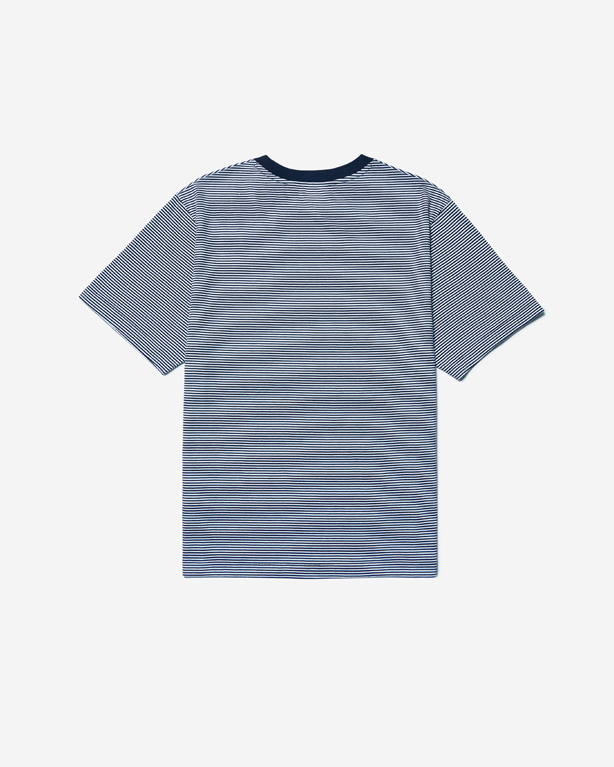 Mens Short Sleeve Inner T-shirt Stripe - NavyxWhite