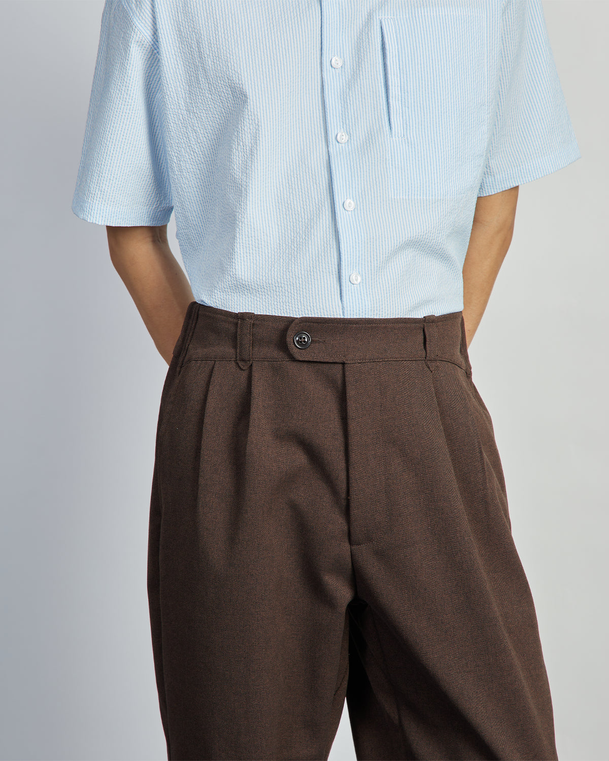 Willard Pants - Solotex® Pleated Officer - Polyester Twill - Arabica