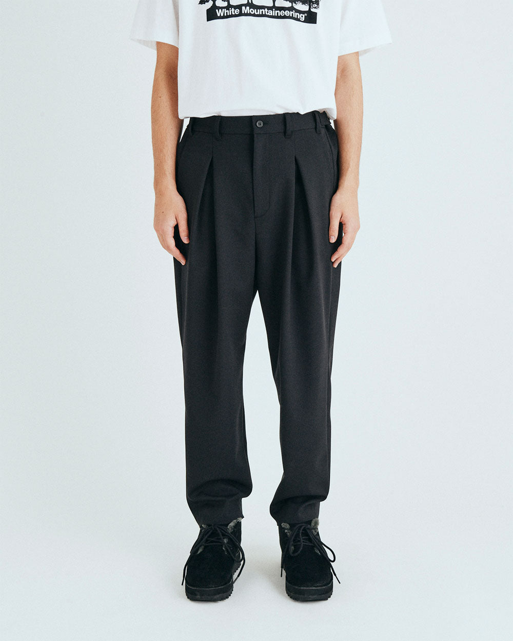 2 Tuck Twill Wide Pants - Black – onionbkk.com / Onion