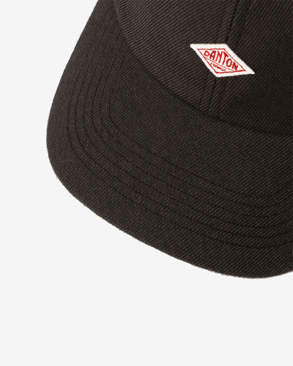 Polyester Serge 6 Panel Cap- Black