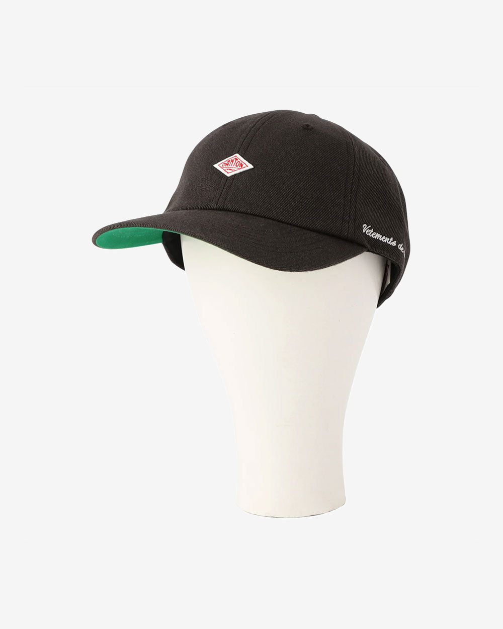 Polyester Serge 6 Panel Cap- Black