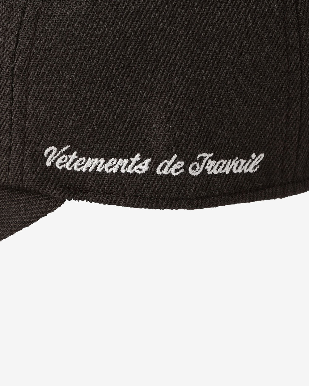 Polyester Serge 6 Panel Cap- Black