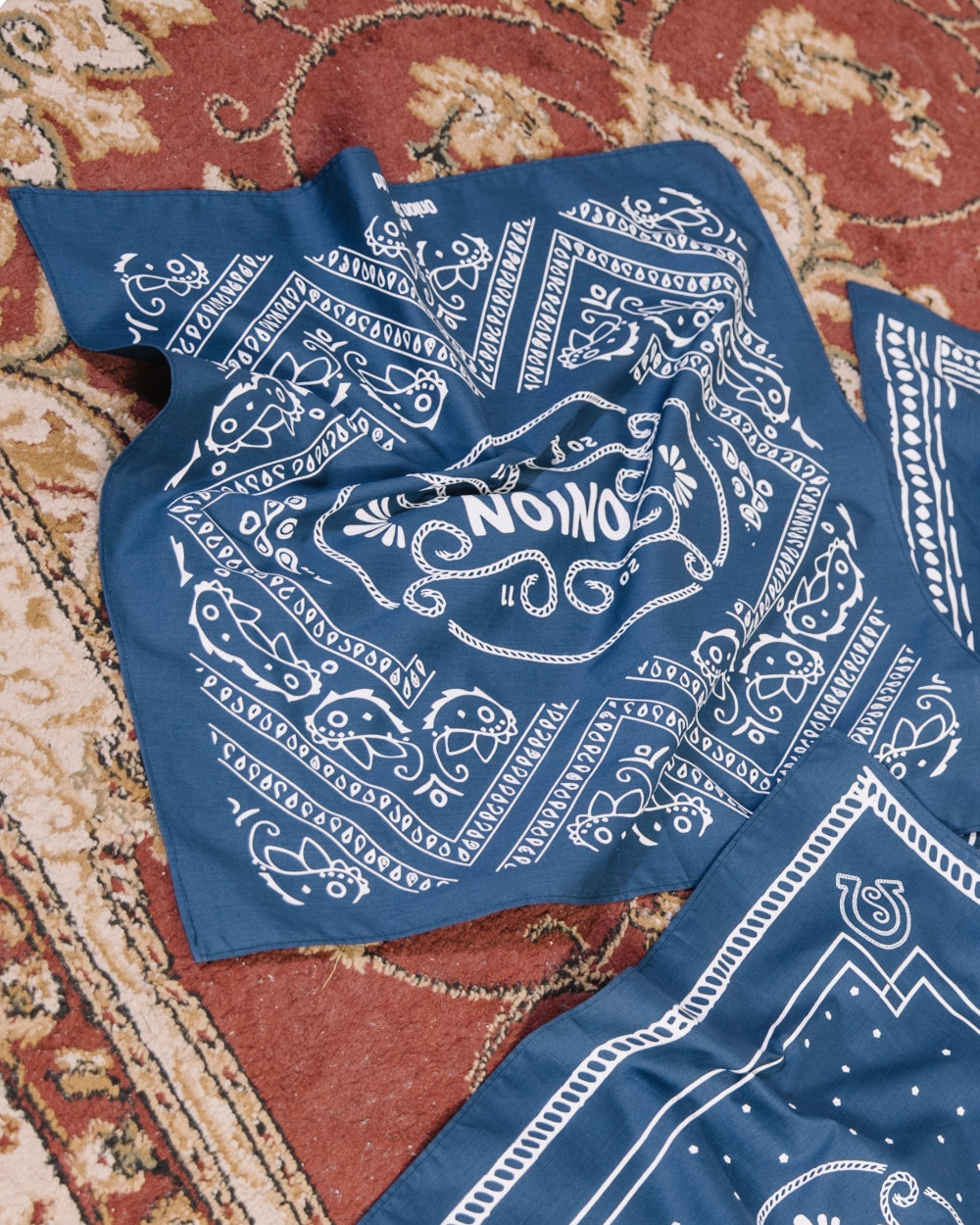 Paisley Bandana - Navy