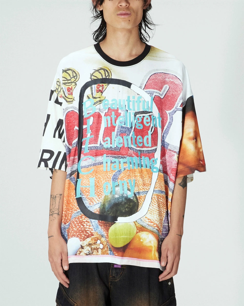 B.I.T.C.H. (Martine Syms) Oversized SS Tee - Collage