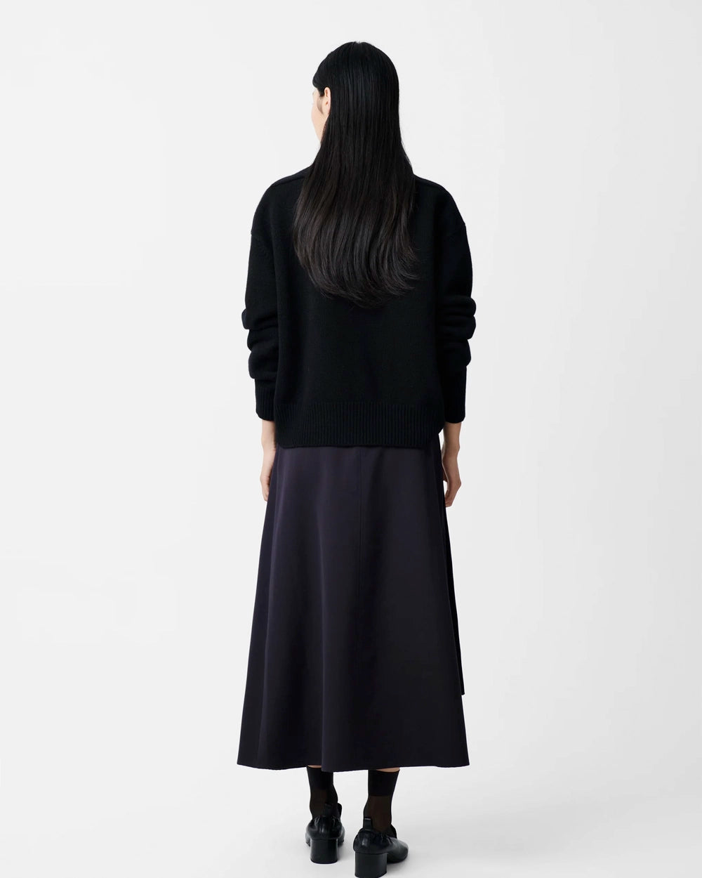 Bassi - Wrap Skirt - Darkest Navy