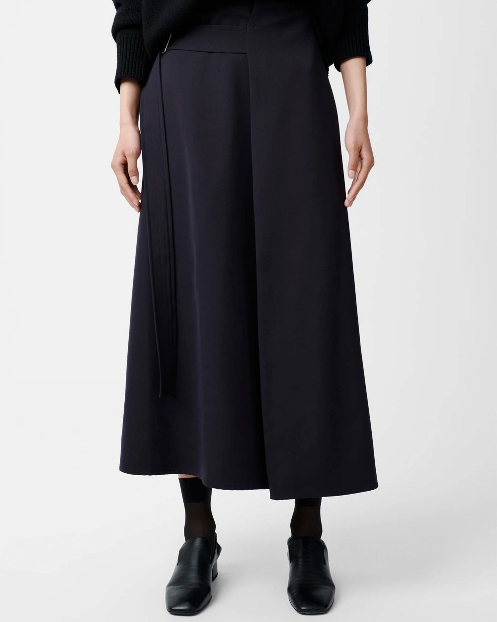 Bassi - Wrap Skirt - Darkest Navy