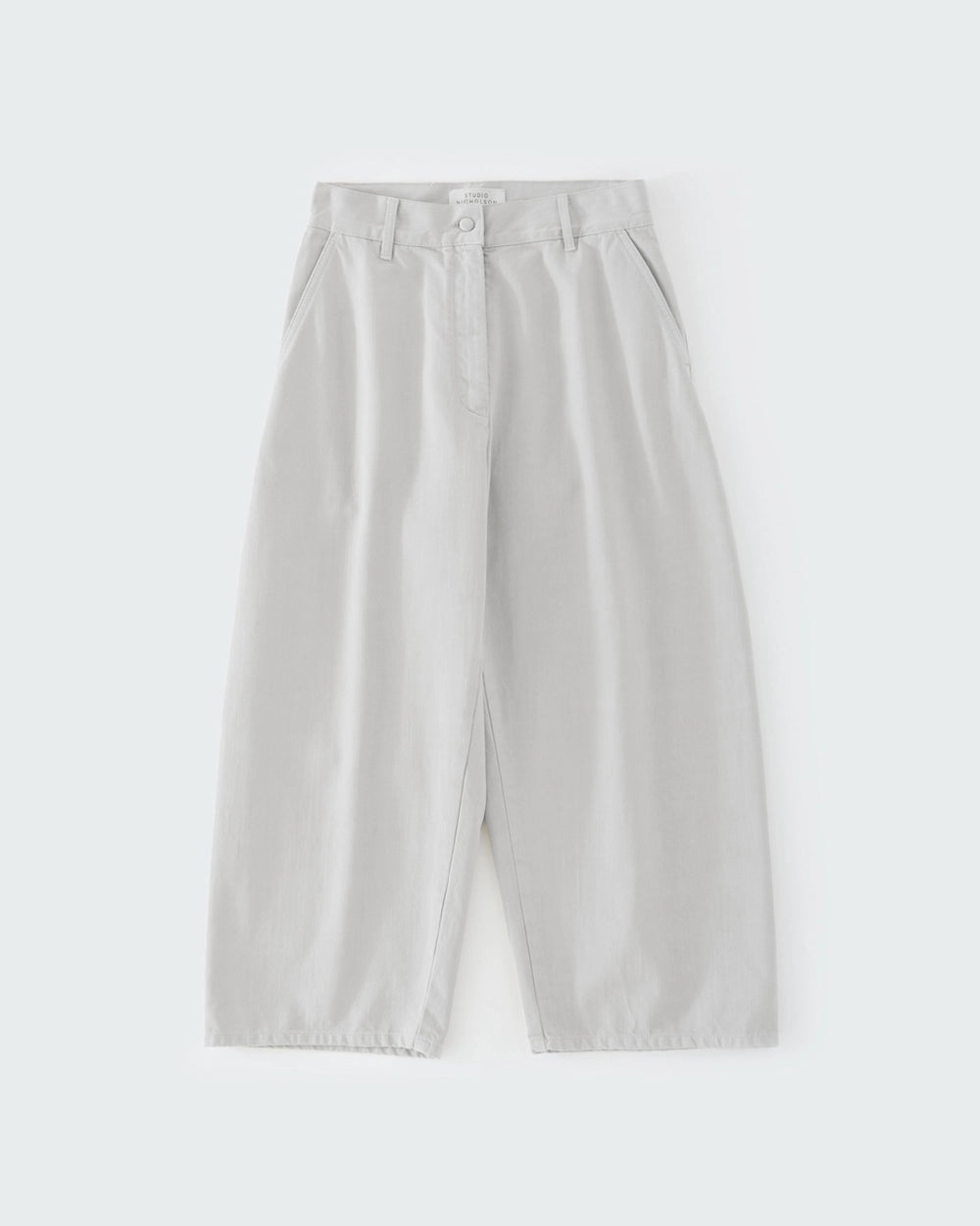 Chalco Wide Crop Pant - Bone Grey