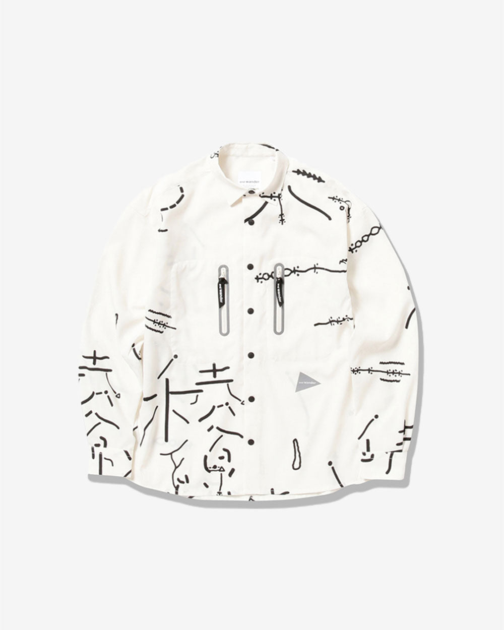 Daijiro OHARA Map Key Print Shirt - Off White