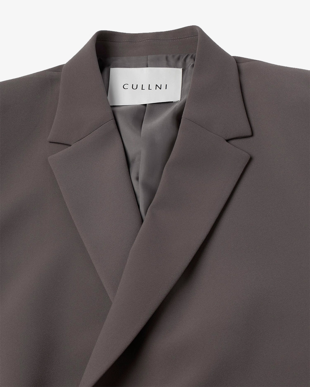 Double Cloth Tailored Tie Locken Jacket - Taupe