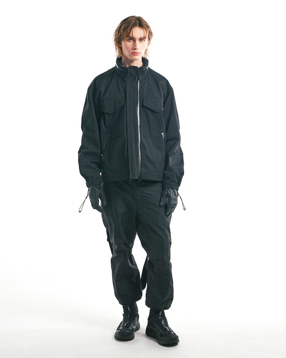 Double Zip Field Jumper - Black