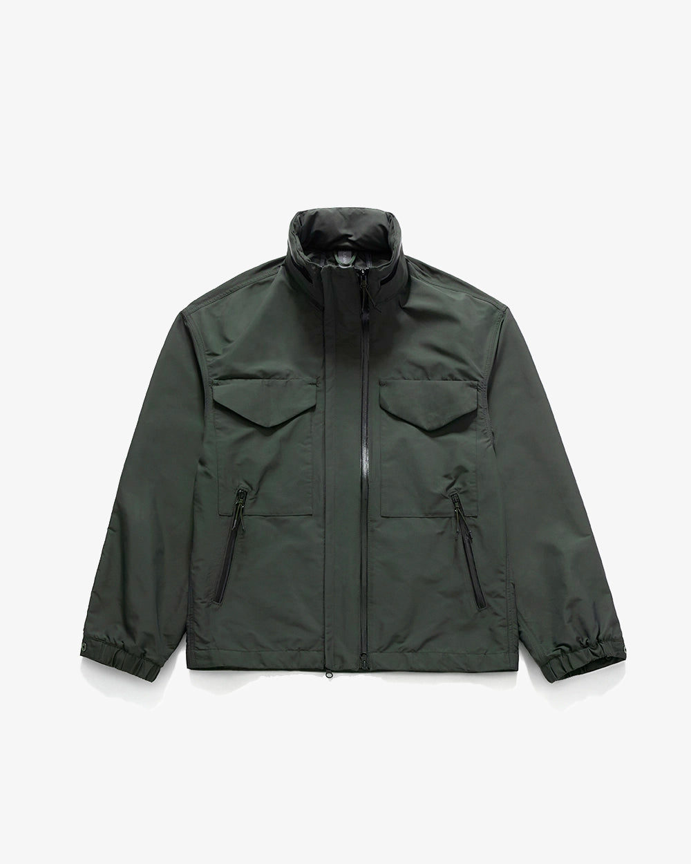 Double Zip Field Jumper - Dark Green