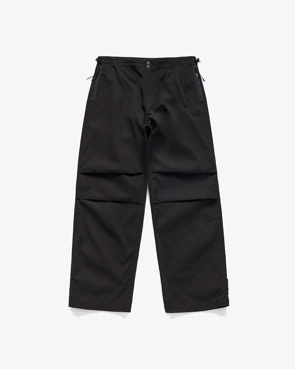 Drawstring Stack Pants - Black