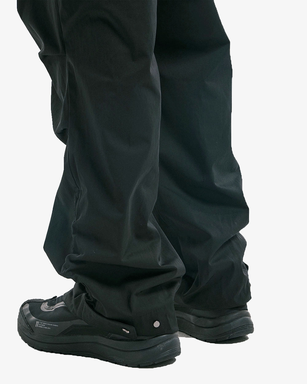 Drawstring Stack Pants - Black