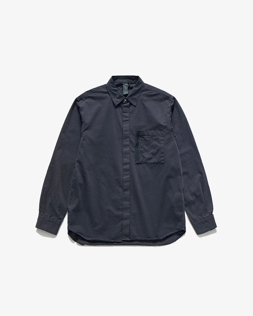 Dyed Zip Pocket Shirt - Charcoal