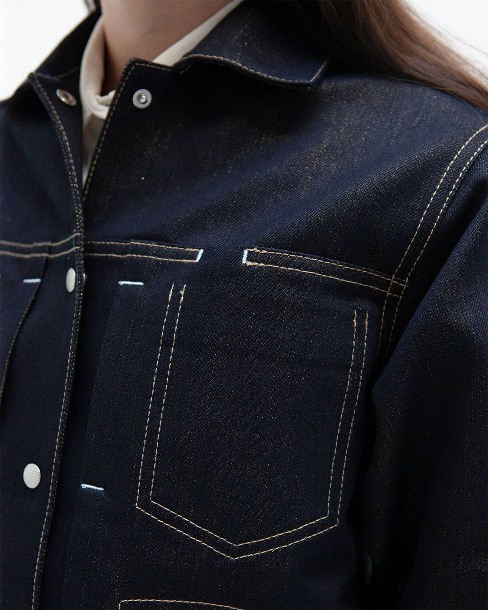 Engineers Jacket - Indigo/Gold