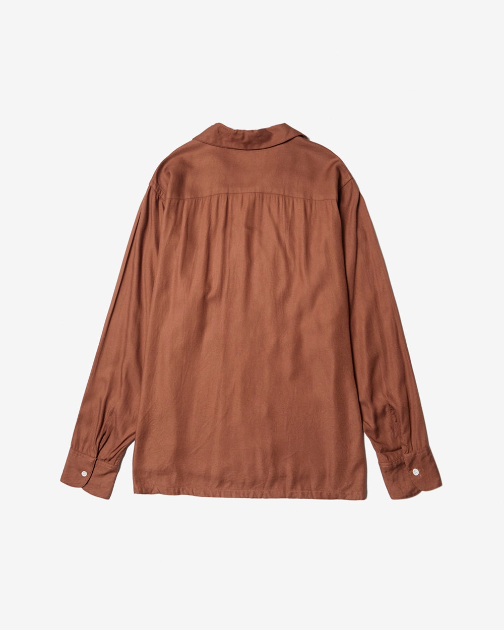 Floral Hand Embroidery Shirt - Walnut