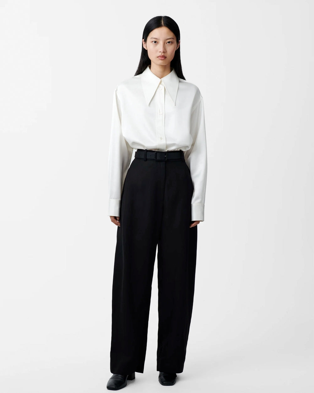 Gable Peak Collar Shirt - Parchment