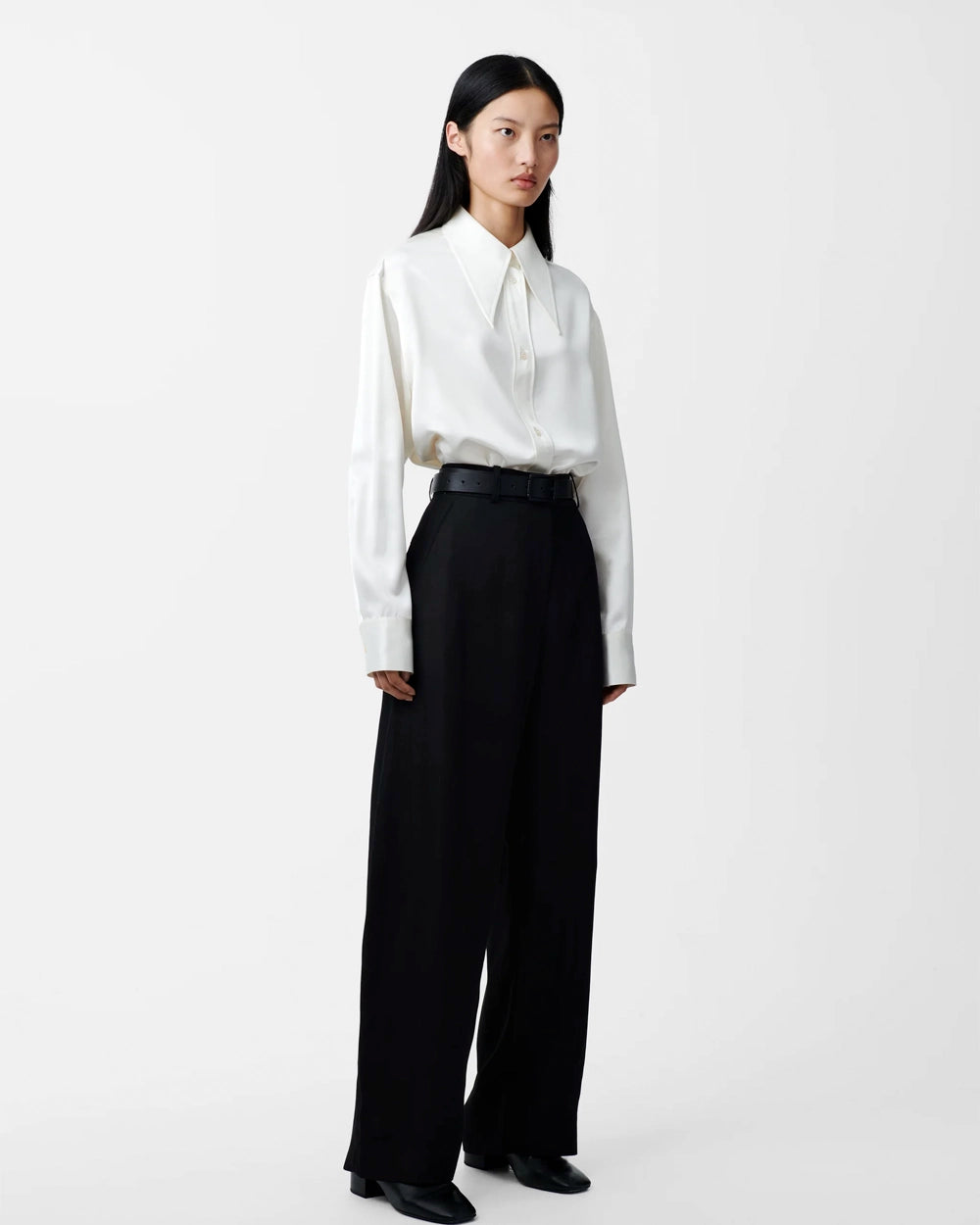 Gable Peak Collar Shirt - Parchment