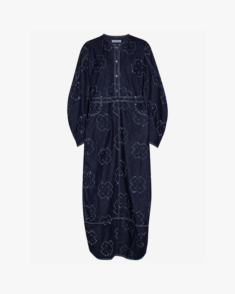 Gloom Denim Dress - Dark Needle Punch