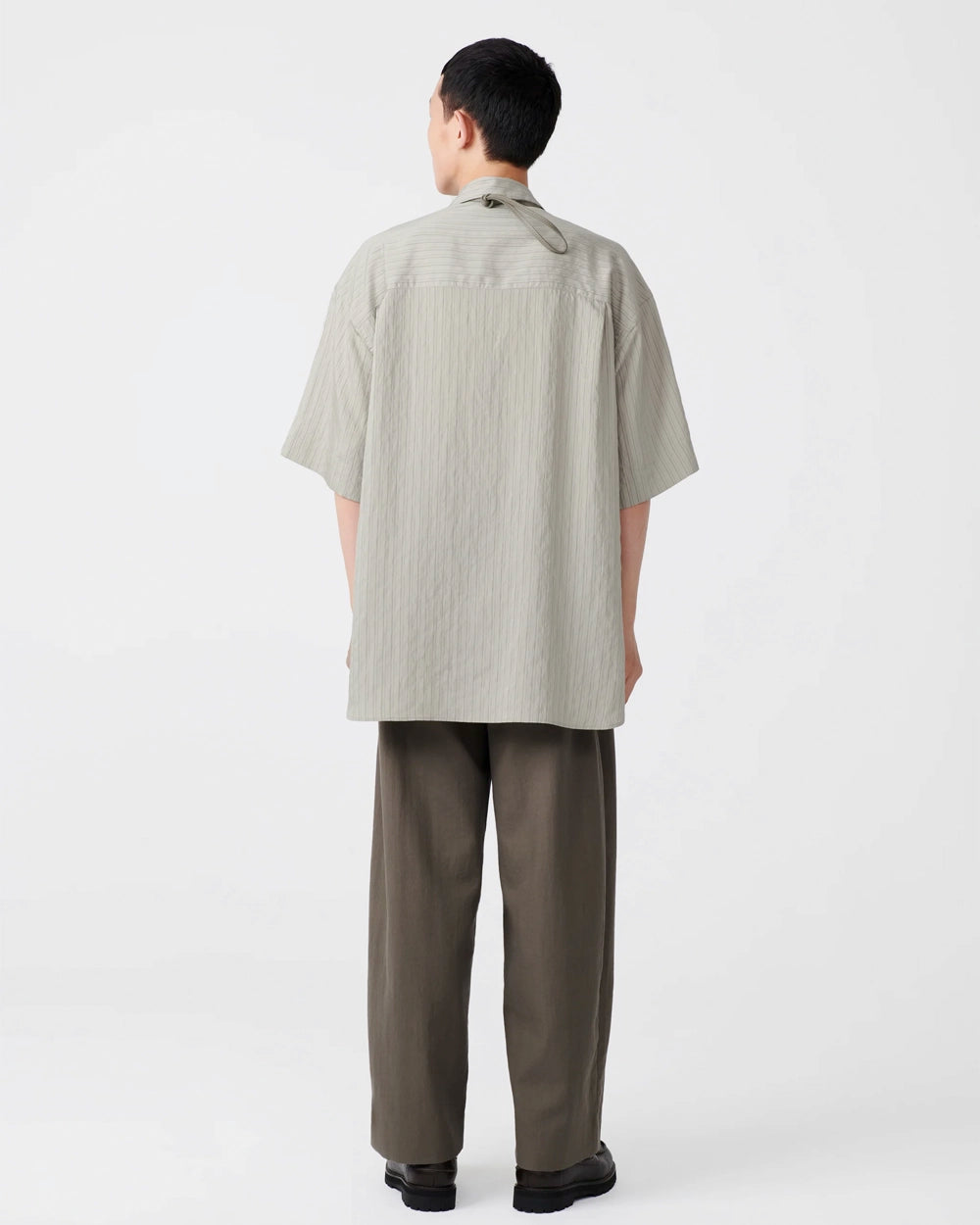 Line Double Pleat Volume Pant - Fossil