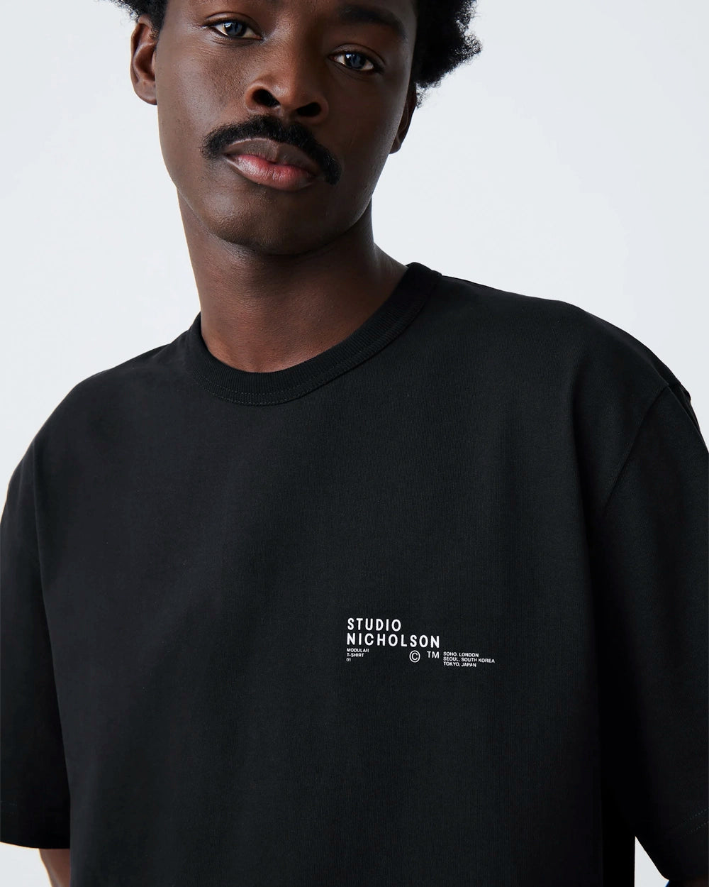 Module - Logo Boxy Fit T-Shirt - Black