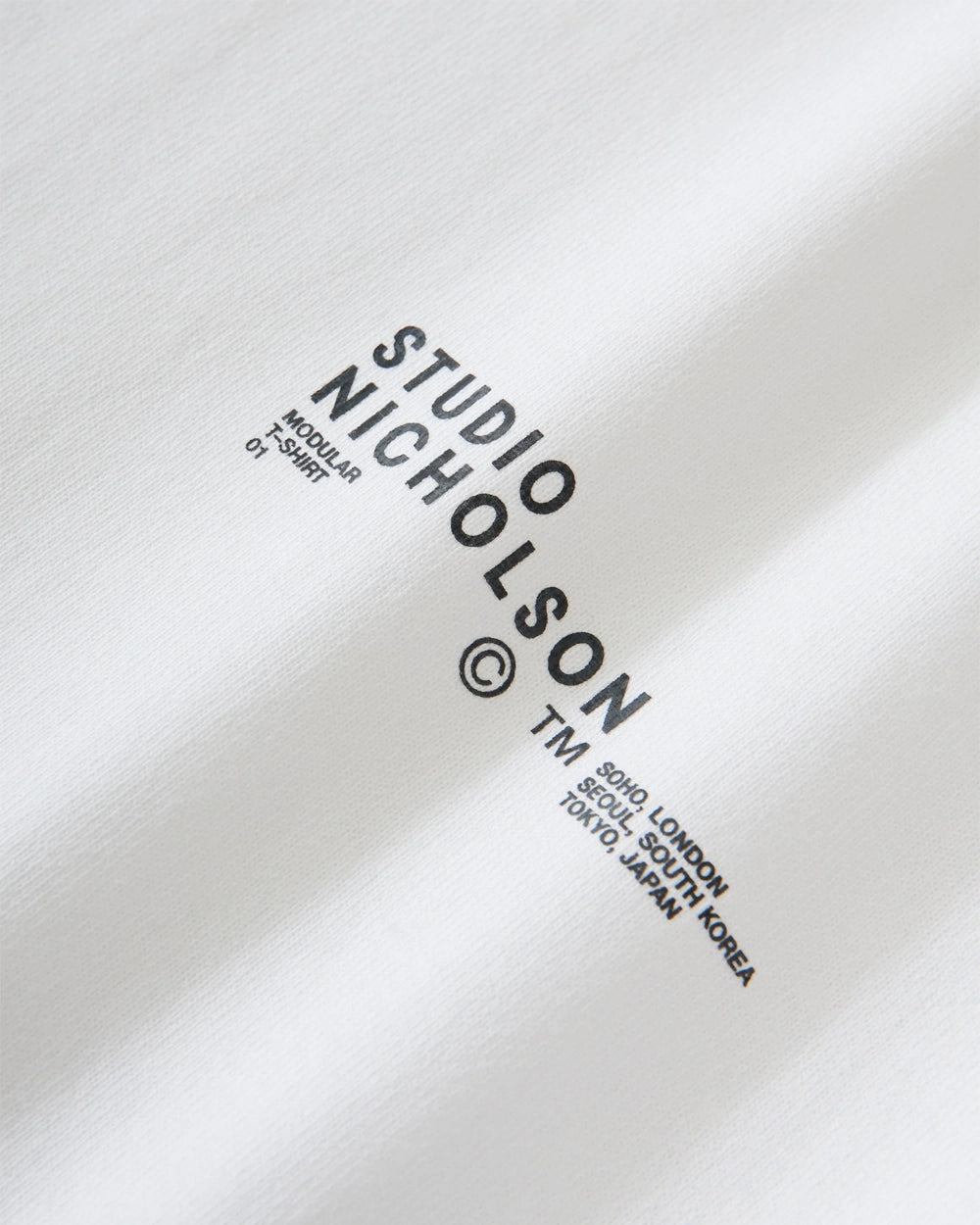 Module - Logo Boxy Fit T-Shirt - White