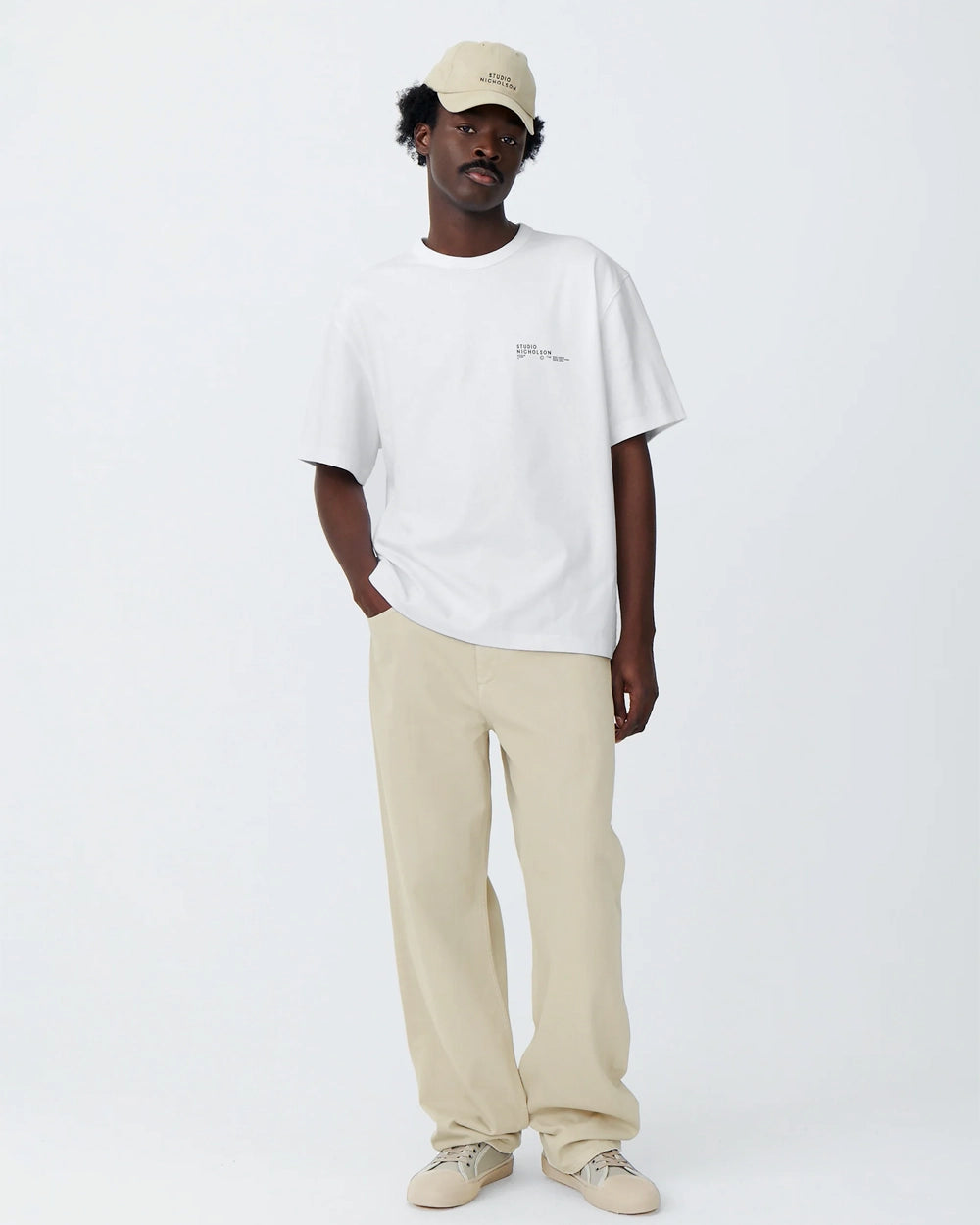 Module - Logo Boxy Fit T-Shirt - White