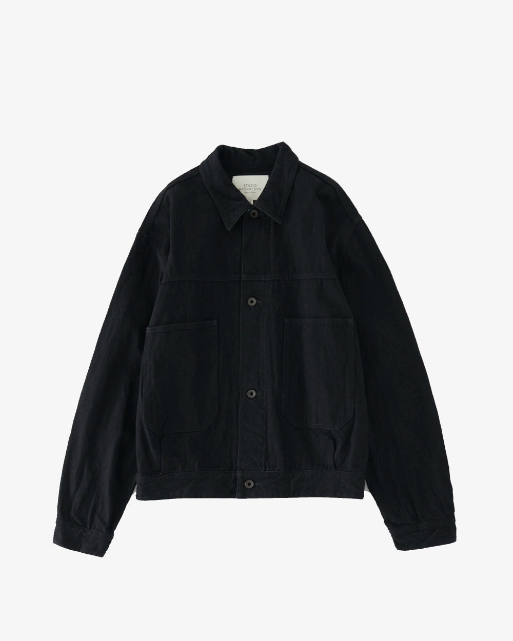 Nyle Crinkle Denim Jacket - Black