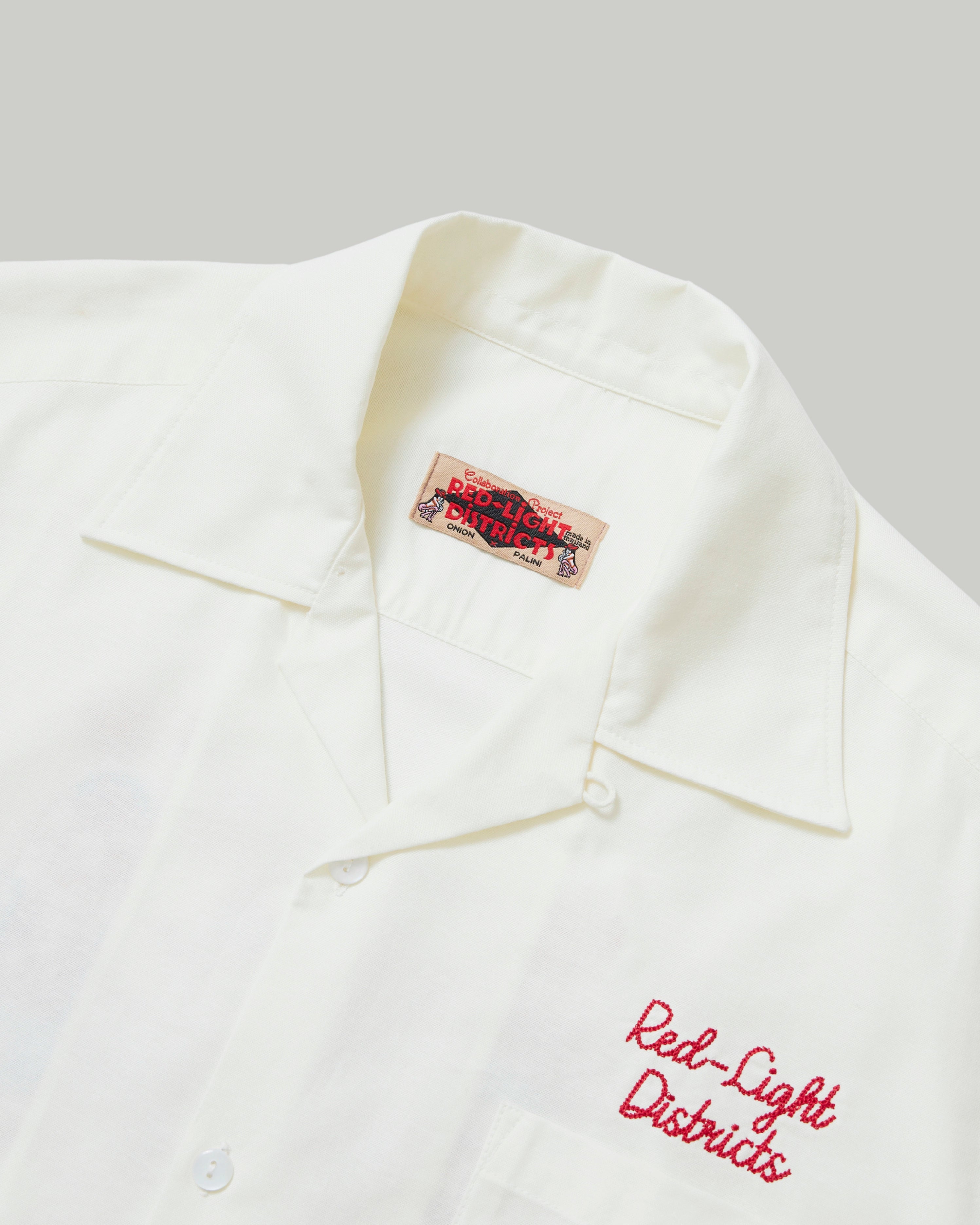 Onion X Palini - Red-Light Districts - Soi Cowboy - Camp Collar Shirt - Ecru