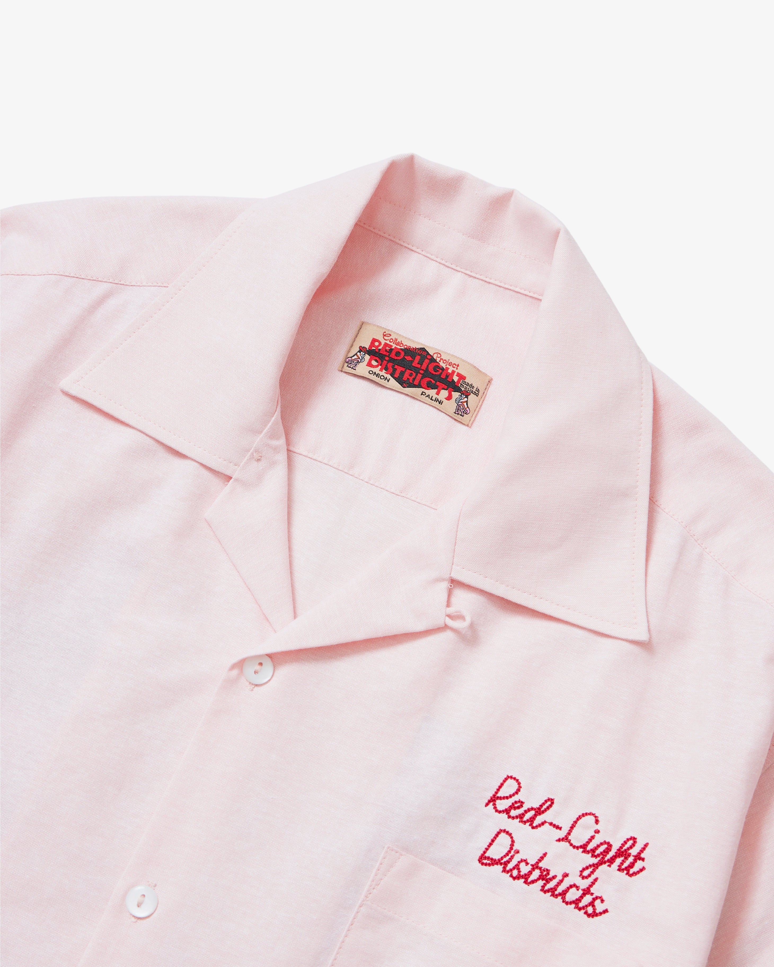 Onion X Palini - Red-Light Districts - Soi Cowboy - Camp Collar Shirt - Peach