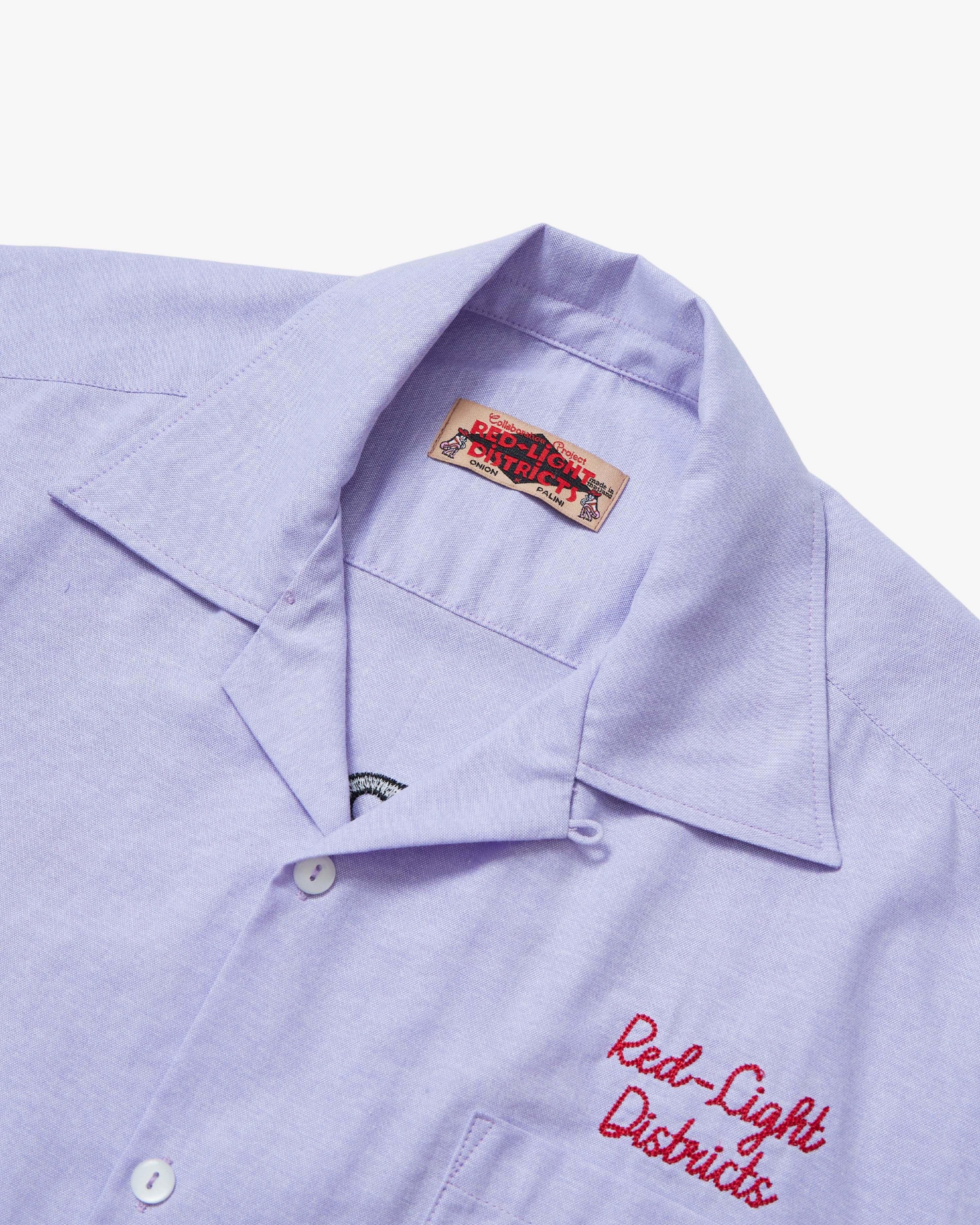 Onion X Palini - Red-Light Districts - Patpong - Camp Collar Shirt - Lavender