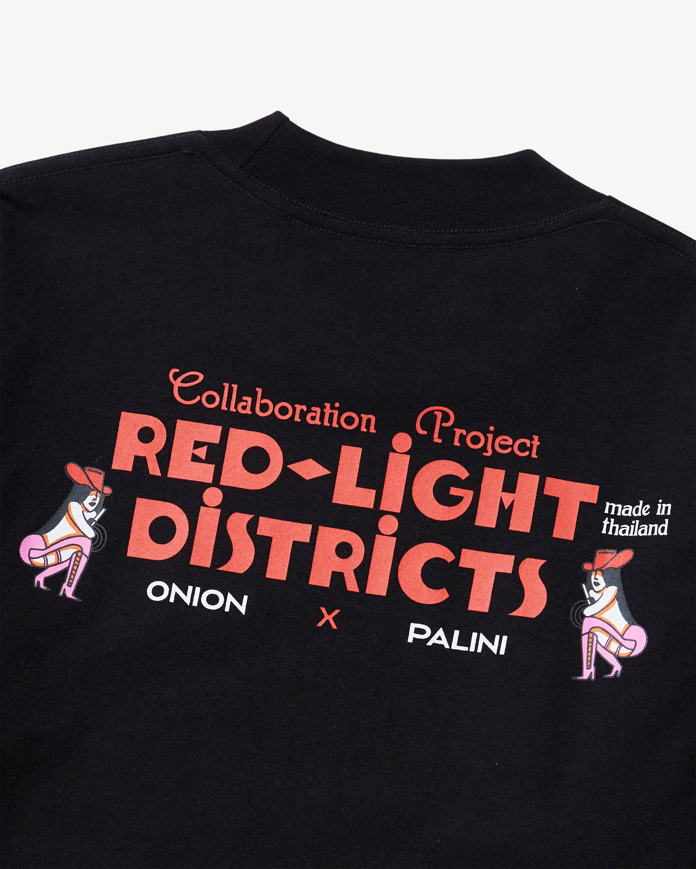 Onion x Palini - Pattaya Walking Street T-Shirt - Black