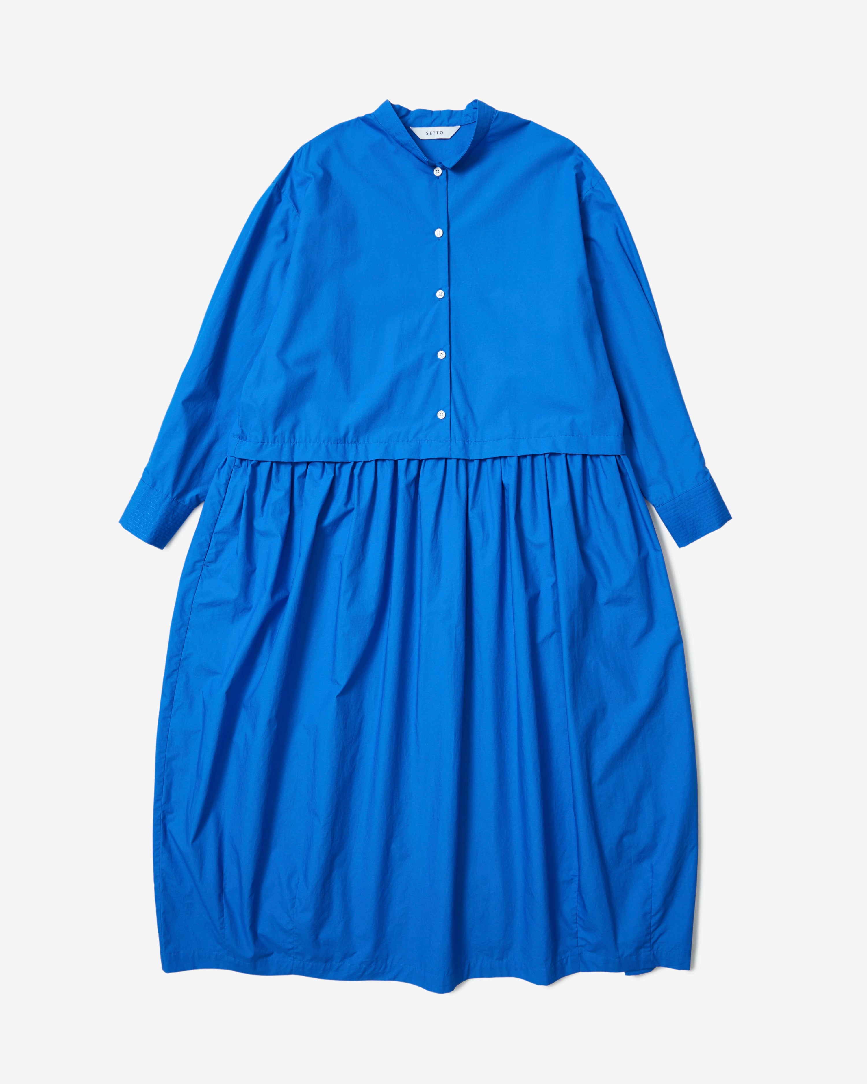 Shirt One-Piece Skirt - Blue