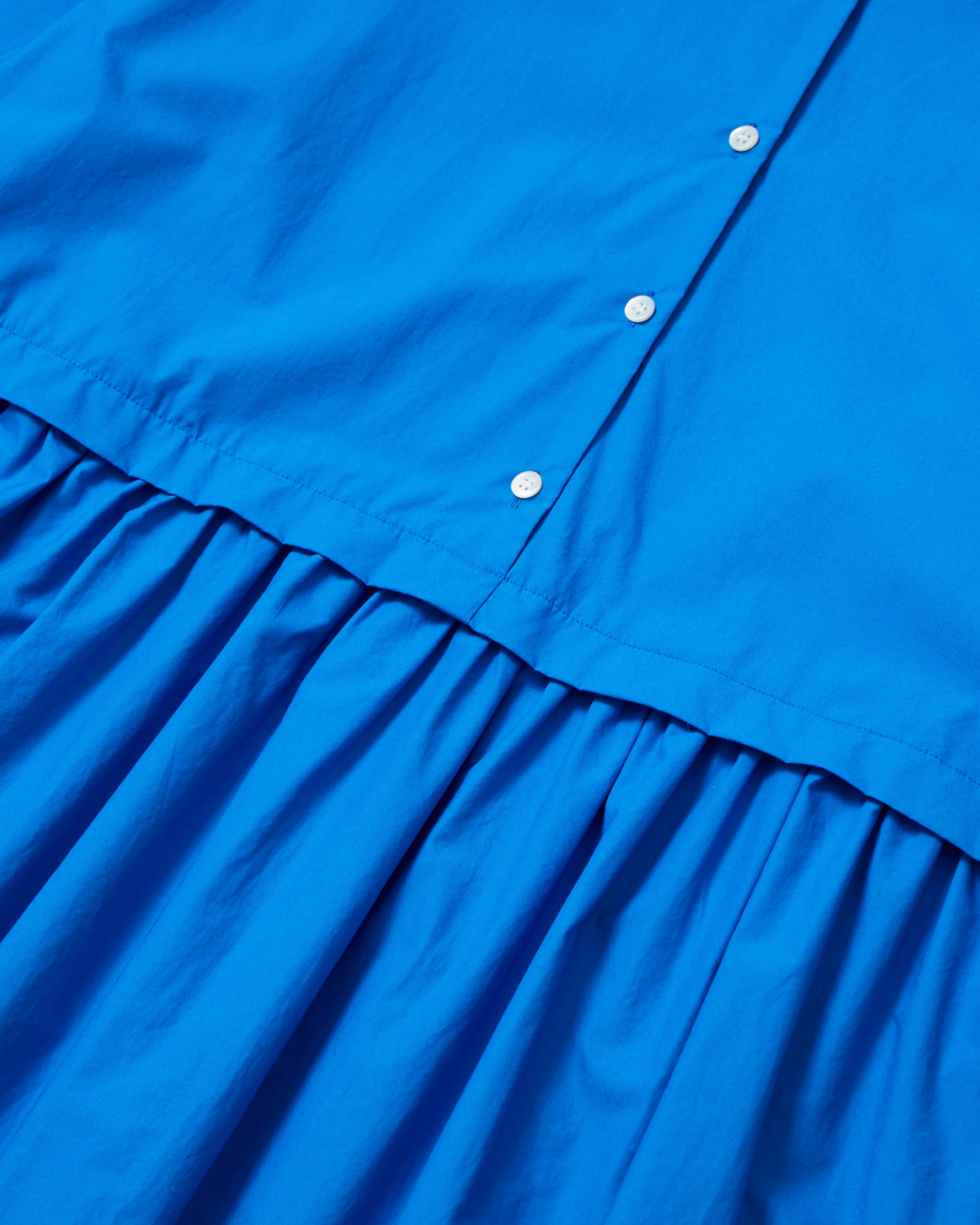 Shirt One-Piece Skirt - Blue