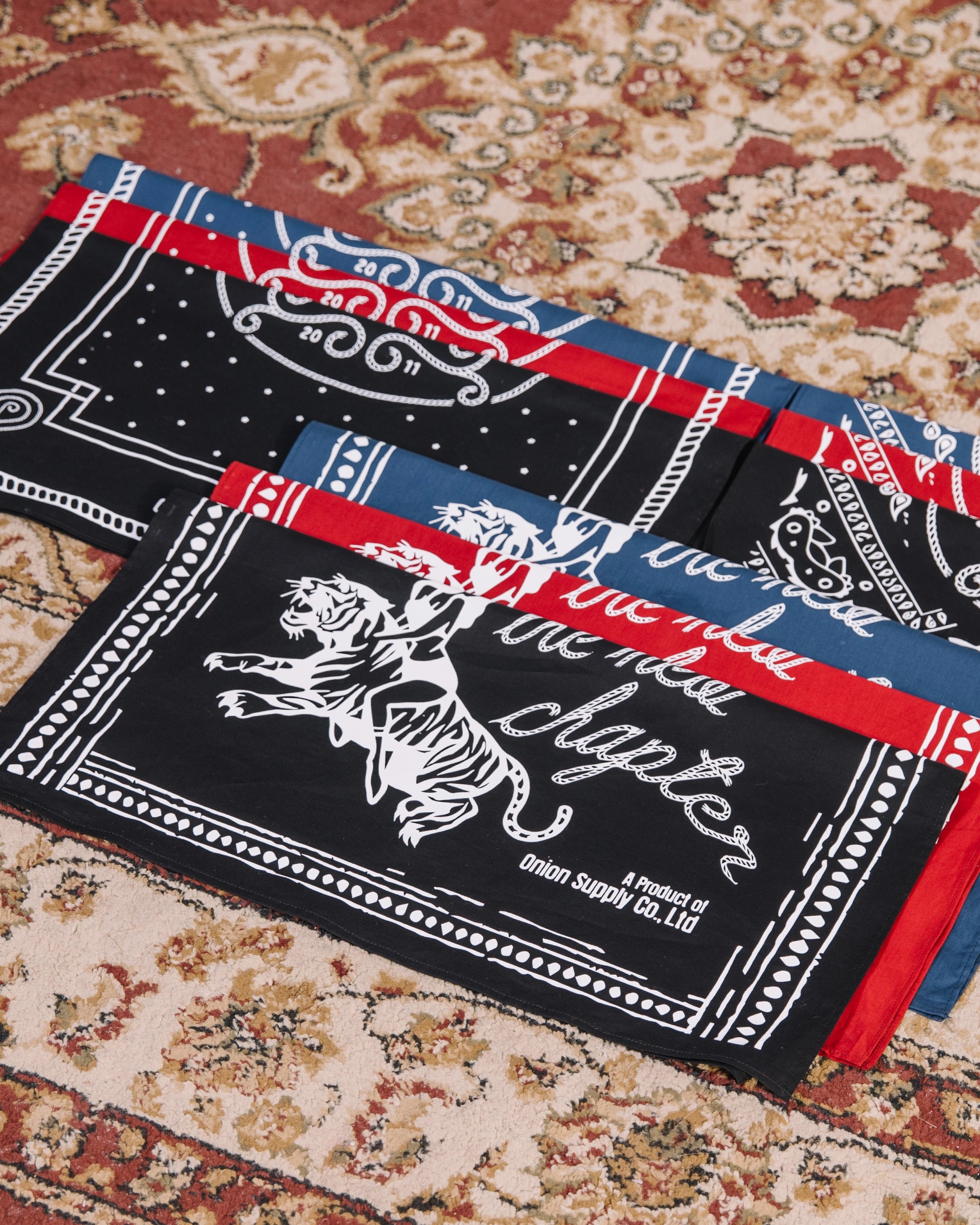 Paisley Bandana - Navy