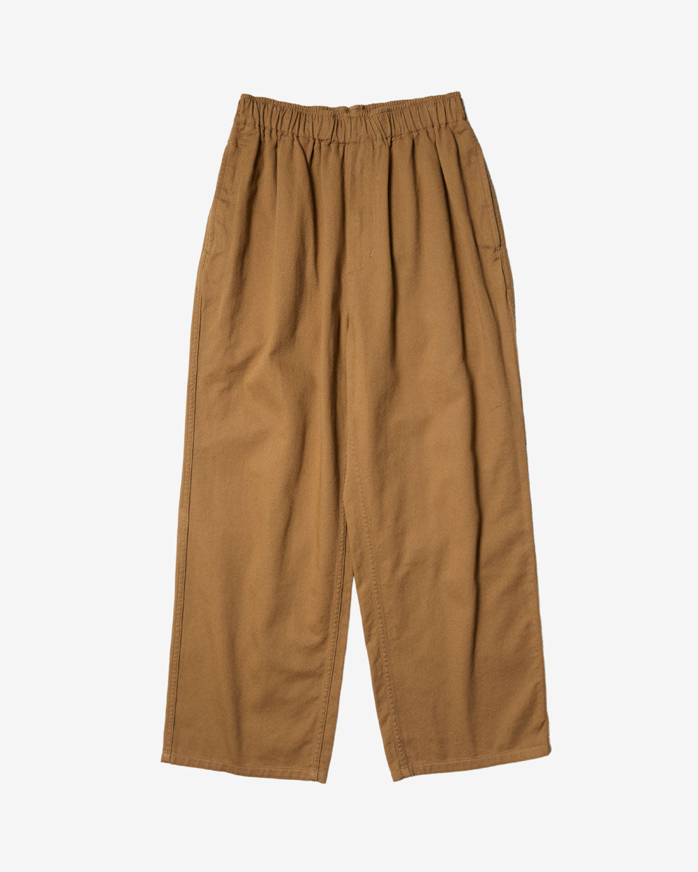 Men's Cotton Drill Wide Easy Pants - Beige