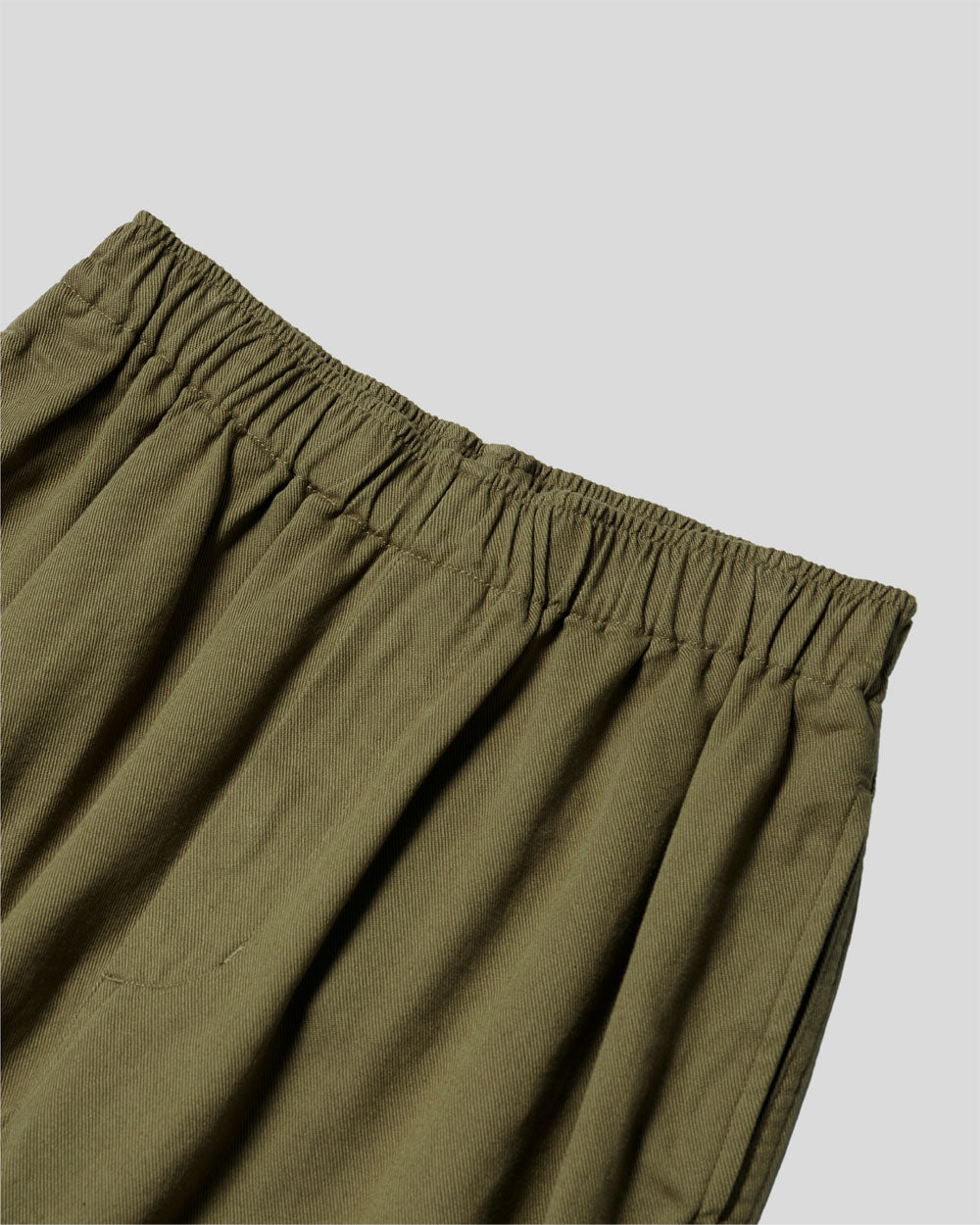 Men's Cotton Drill Wide Easy Pants- Olive