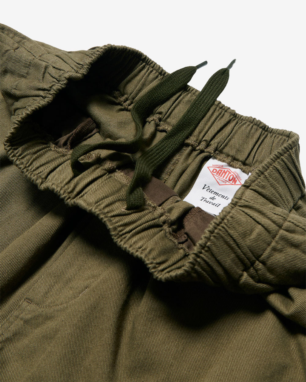 Men's Cotton Drill Wide Easy Pants- Olive