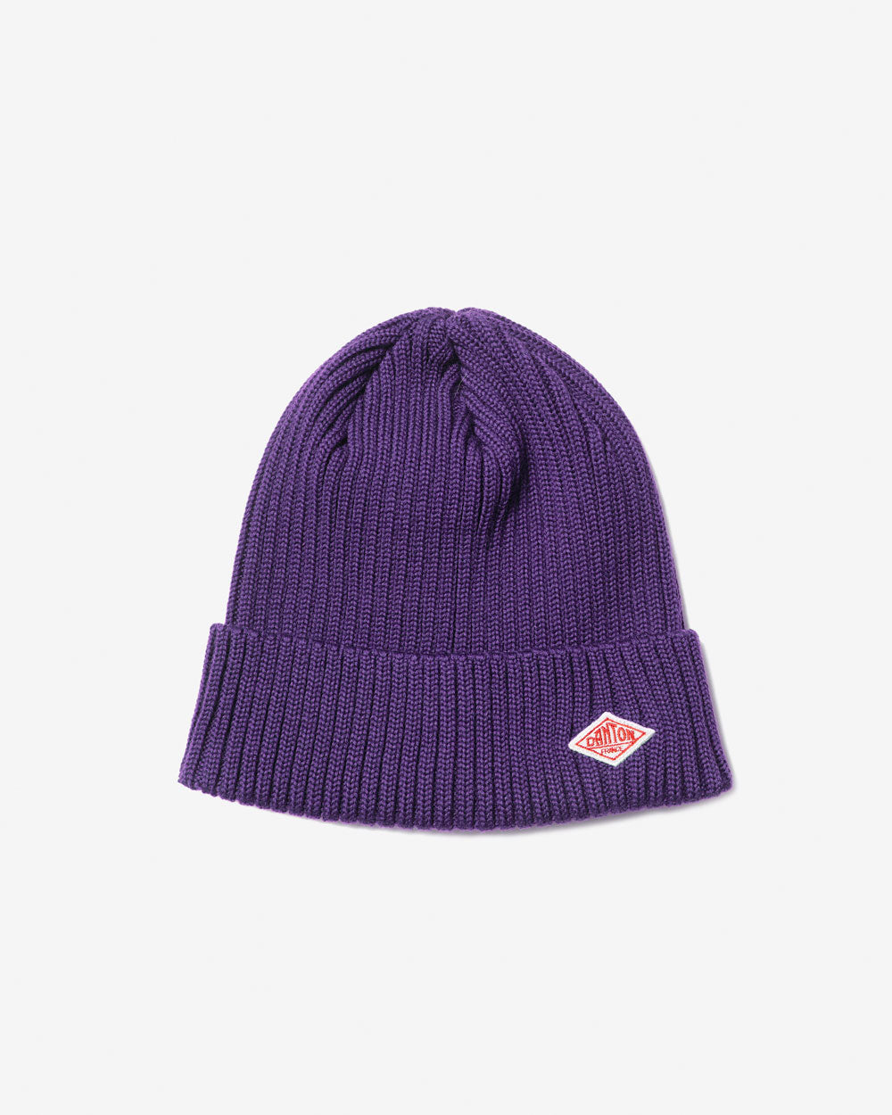 Wool Rib Knit Cap - Purple