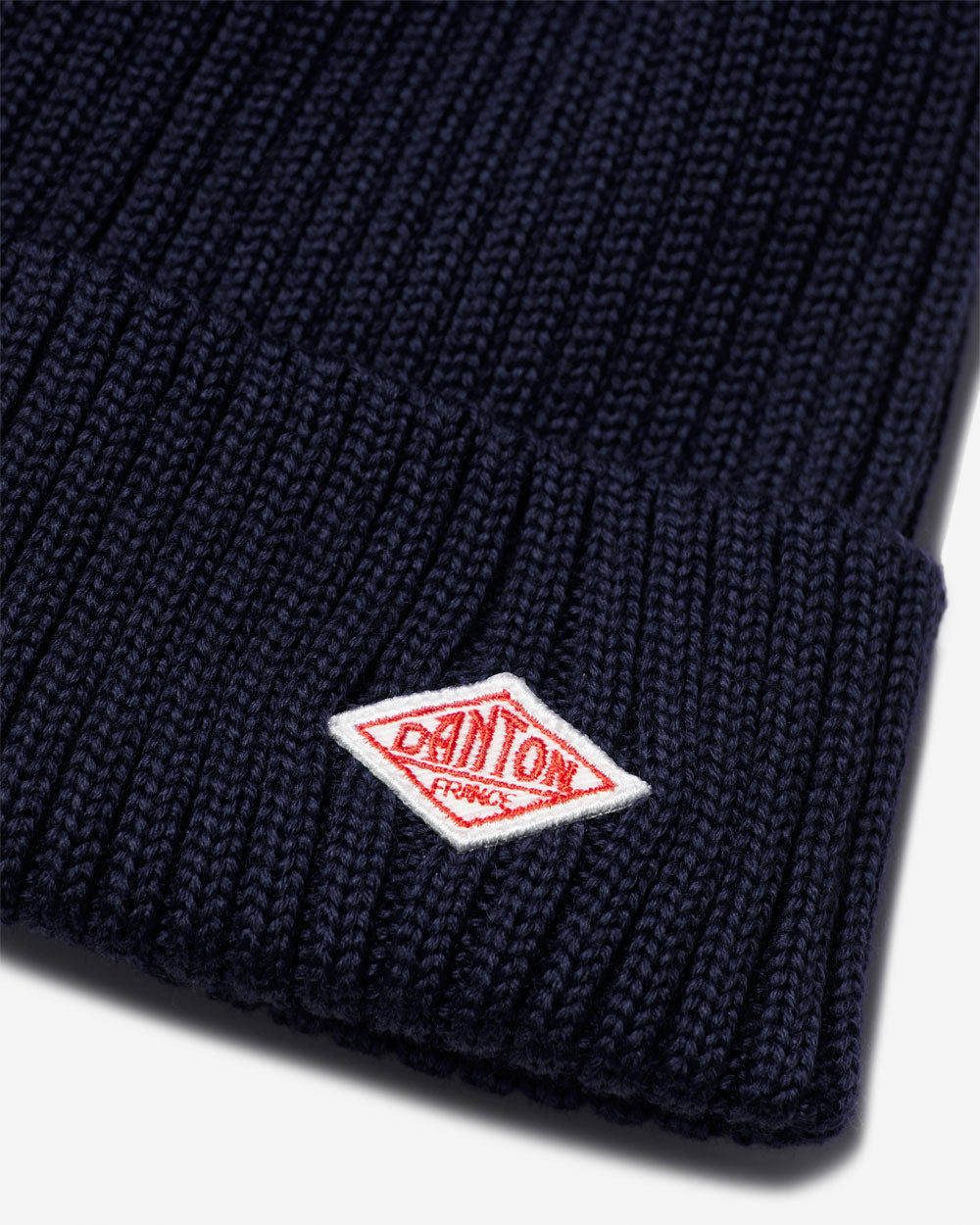 Wool Rib Knit Cap - Dark Navy