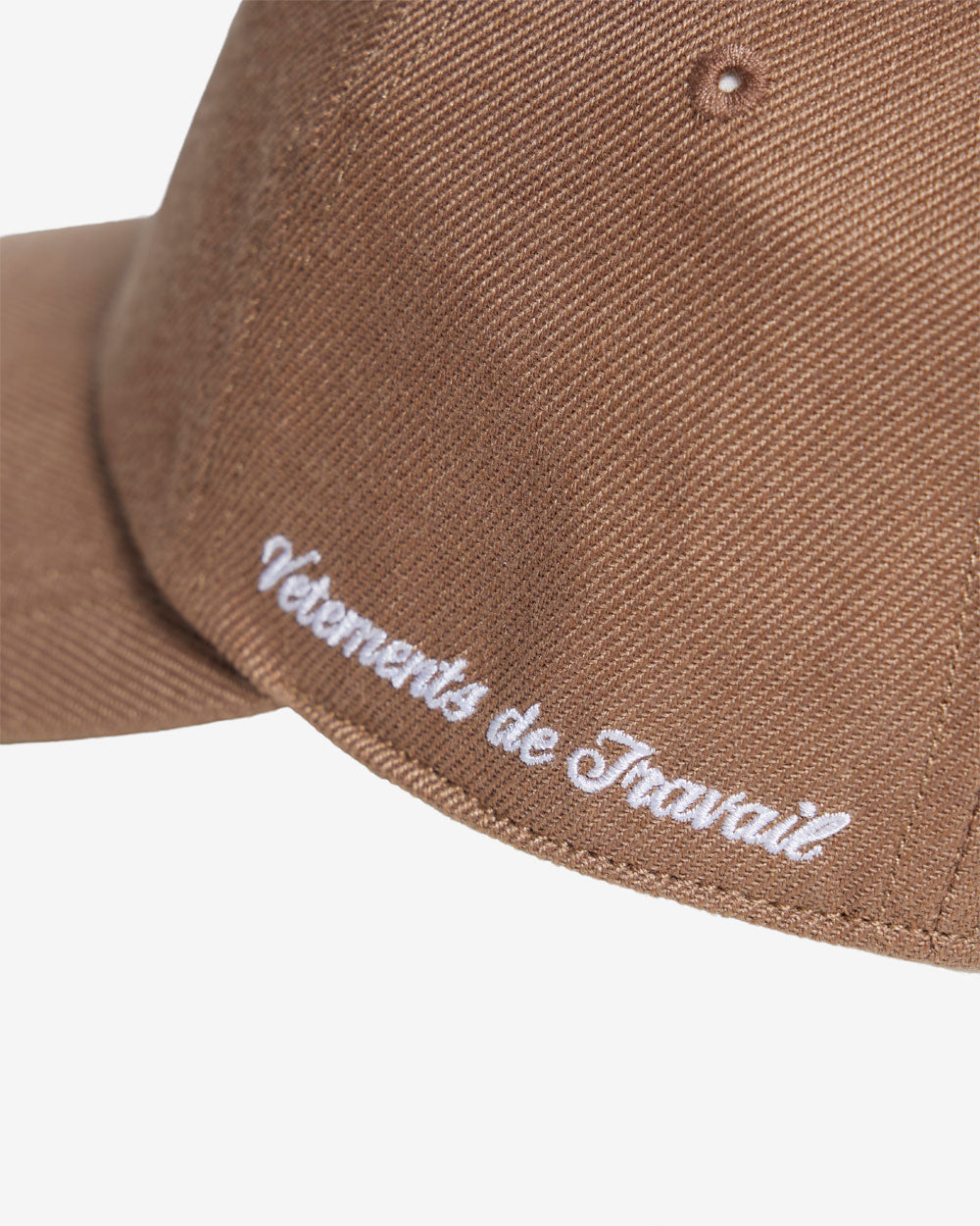 Polyester Serge 6 Panel Cap - Camel